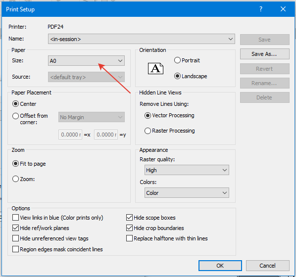 Revit to PDF print (multi format)