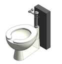 ADA Floor Mount Flush Valve Toilet 