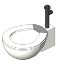 floor mounted commercial toilet fixture 
