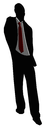 3D 2D 6039 man in business suit 