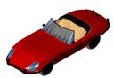 Jaguar E-Type - Car Automobile Vehicle Convertible 
