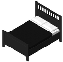 070 Ikea - Hemnes - Bed Frame W Mattress Amp Comforter 10864 