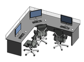 41 Office Desk - Tripple  