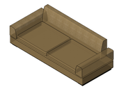 004 3 Seater Sofa - Fully Parametric 