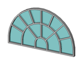 VS 004 Arched Aluminum Window  