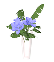 3D Flowers and vase 