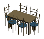 Dining table for 6 people 