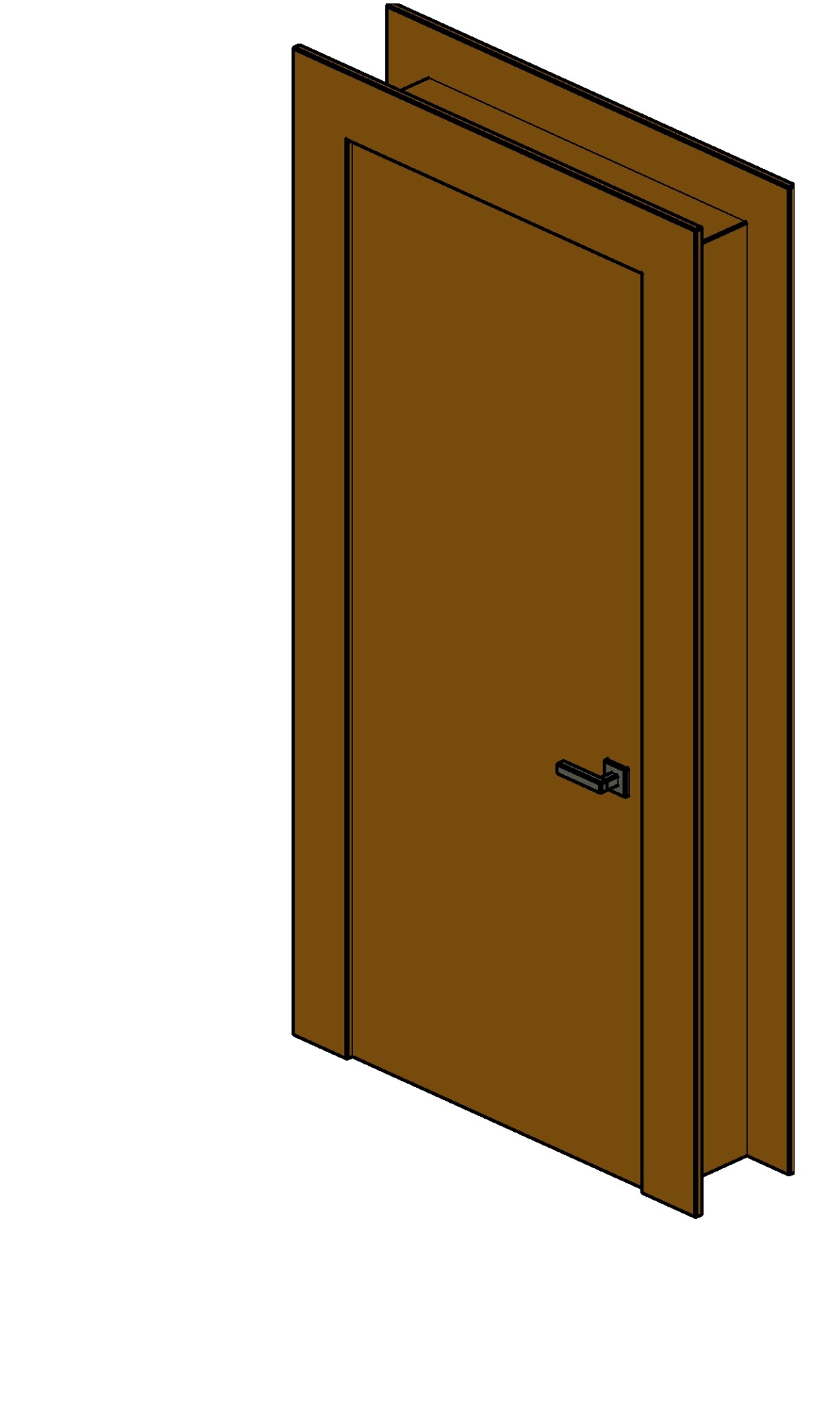 Door + frame Revit family