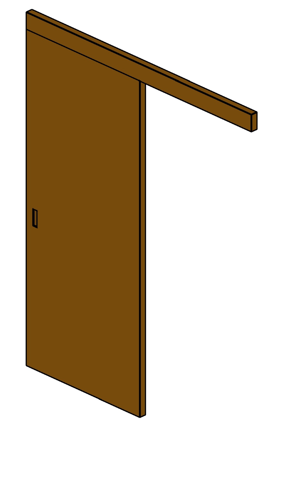 Door 1 inner sliding Revit family