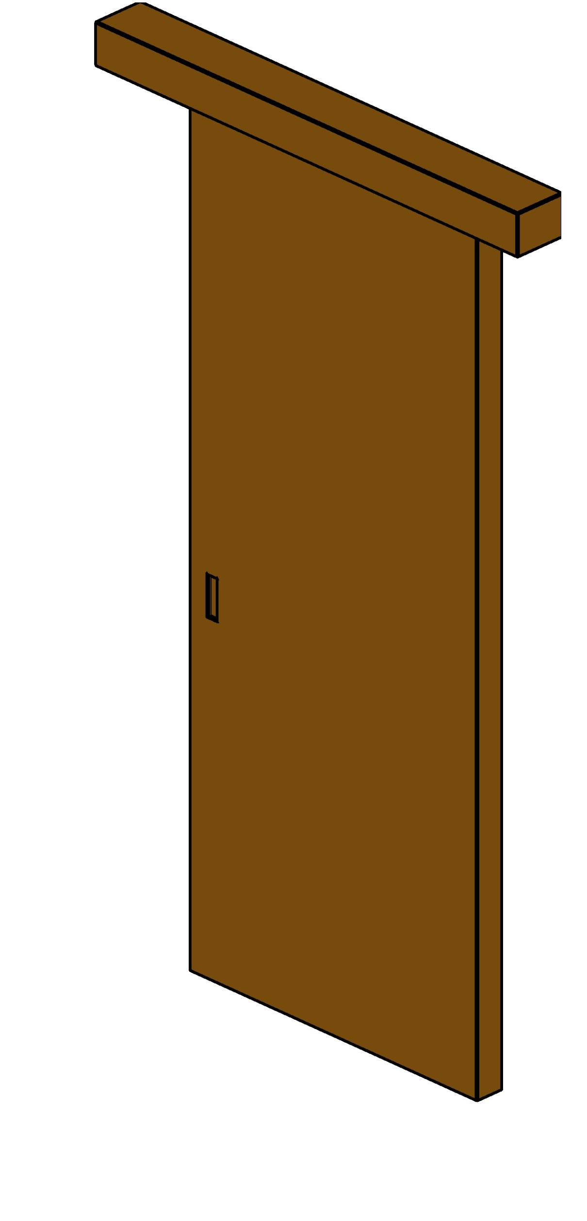 Door 1 sliding Revit family