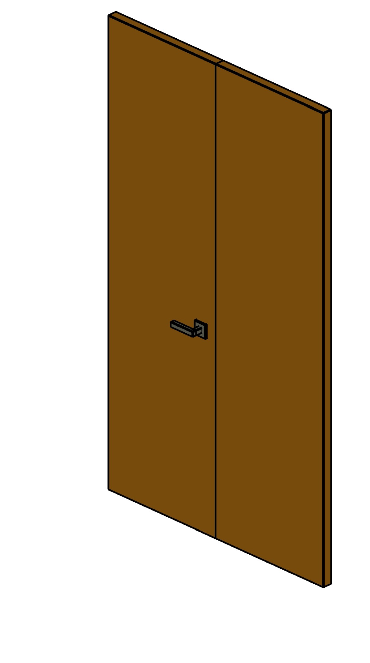 Door 2 leaves paz not opening Revit family
