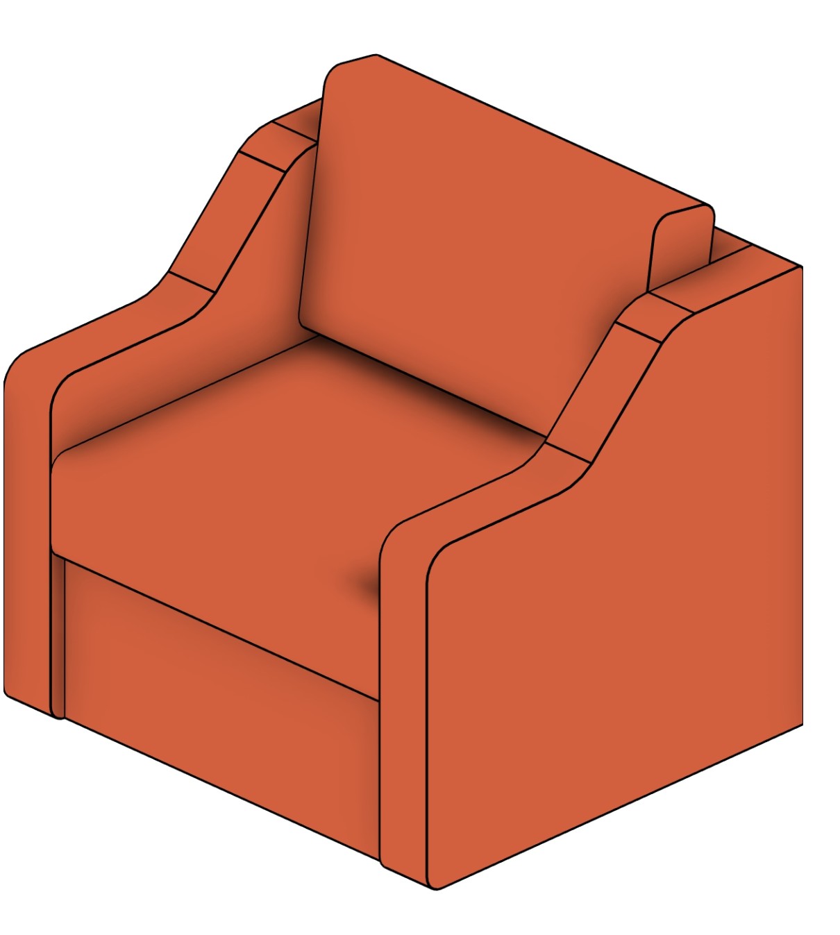 Armchair Revit family