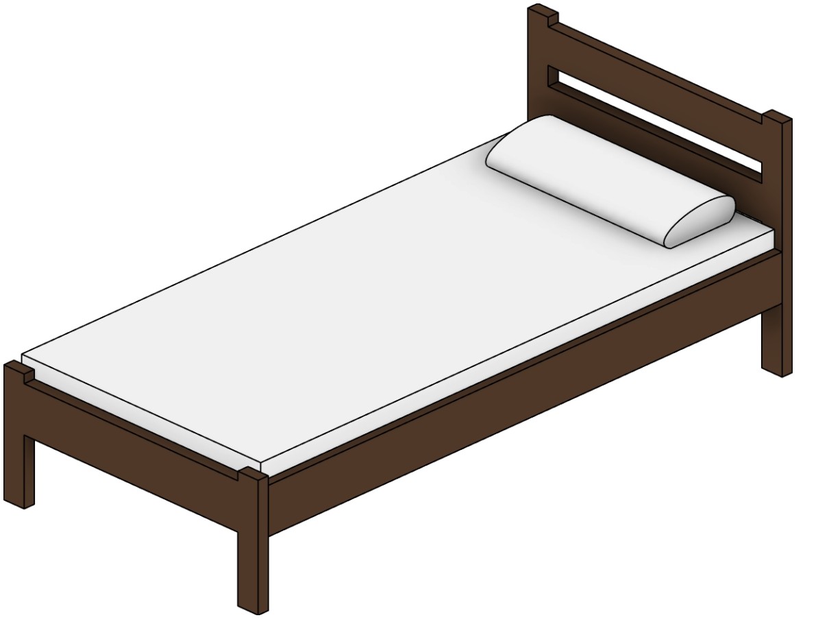 Bed Children's Single-Level Revit family
