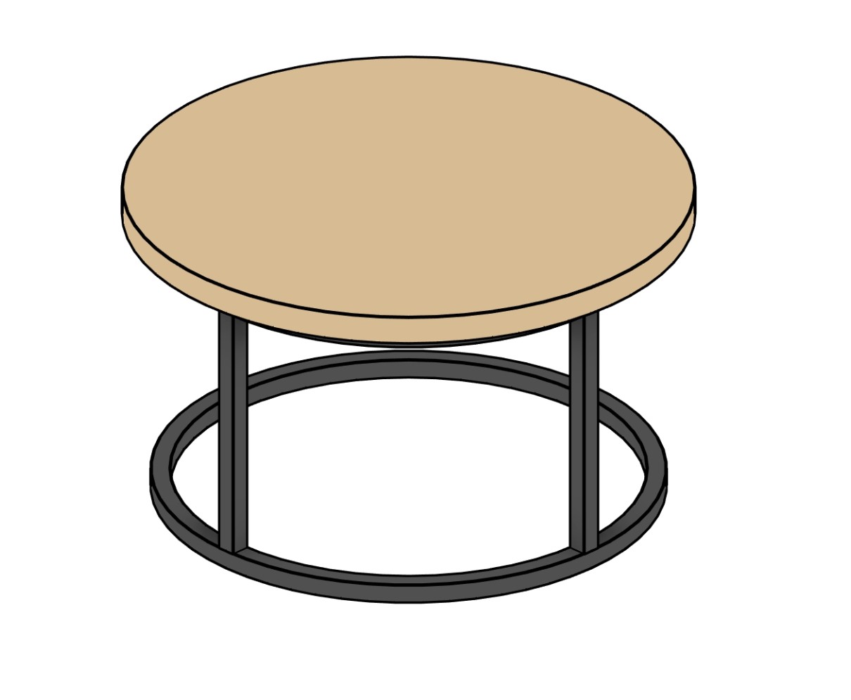 Coffee Table Round Revit family