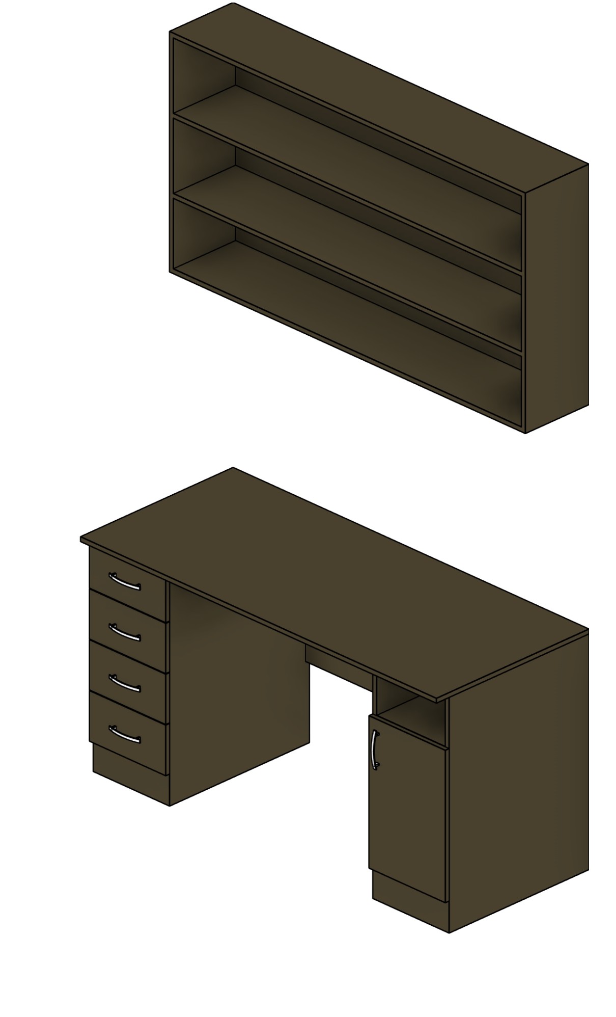 Computer Desk Revit family