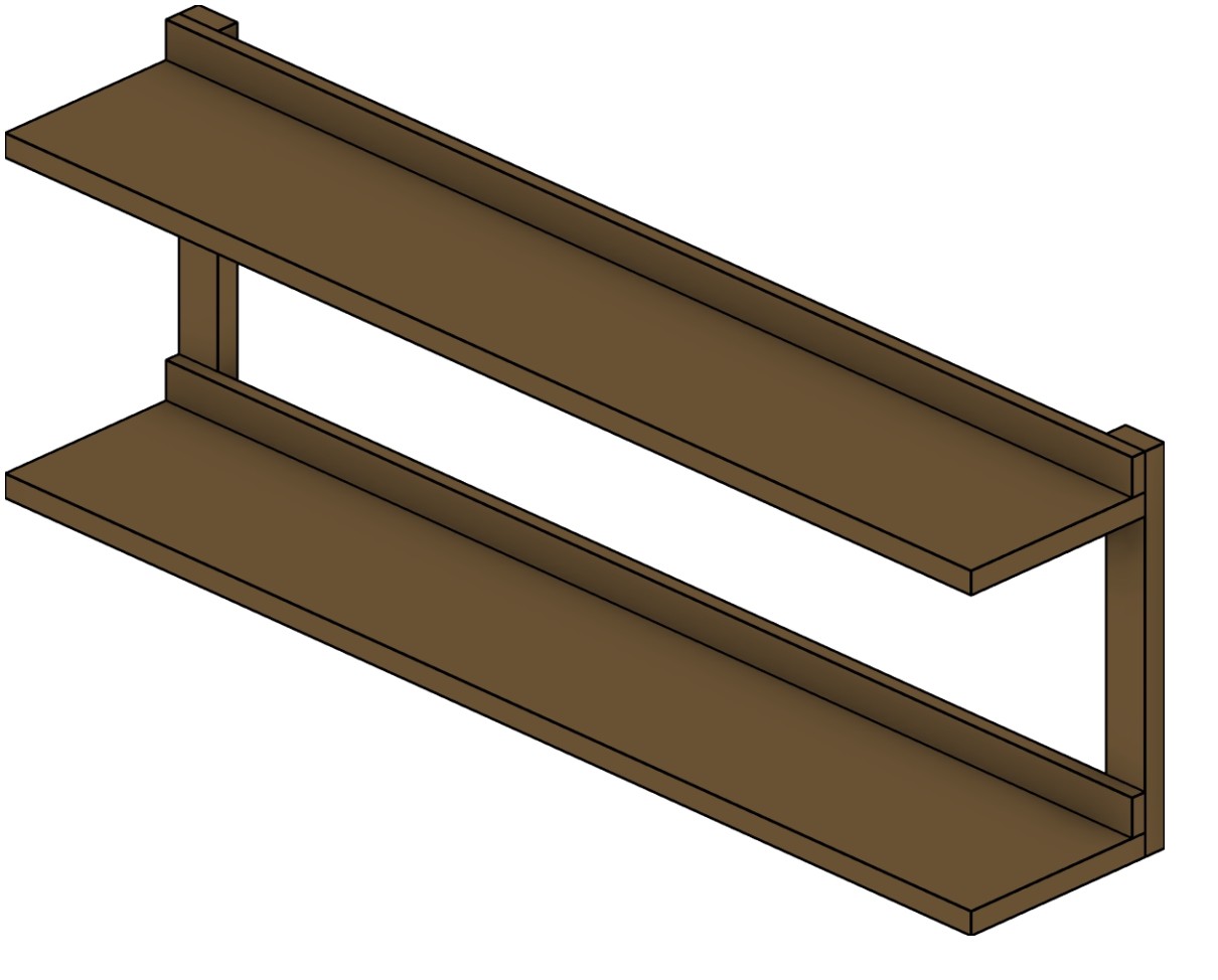 Kitchen 2 Shelves Revit family