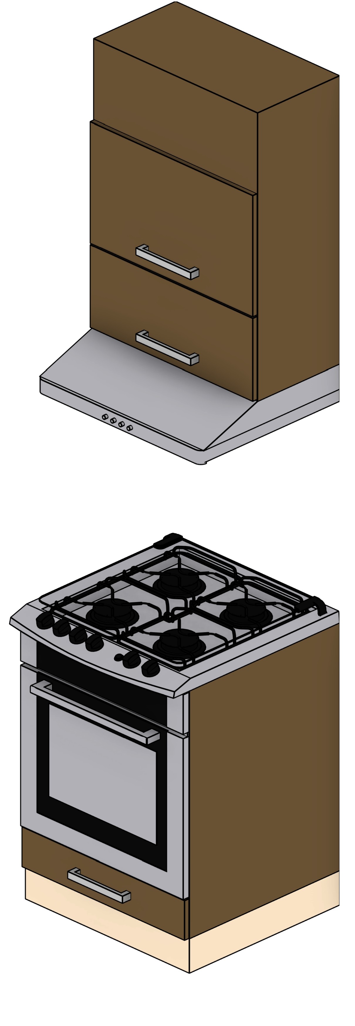 Kitchen Cooktop Revit family