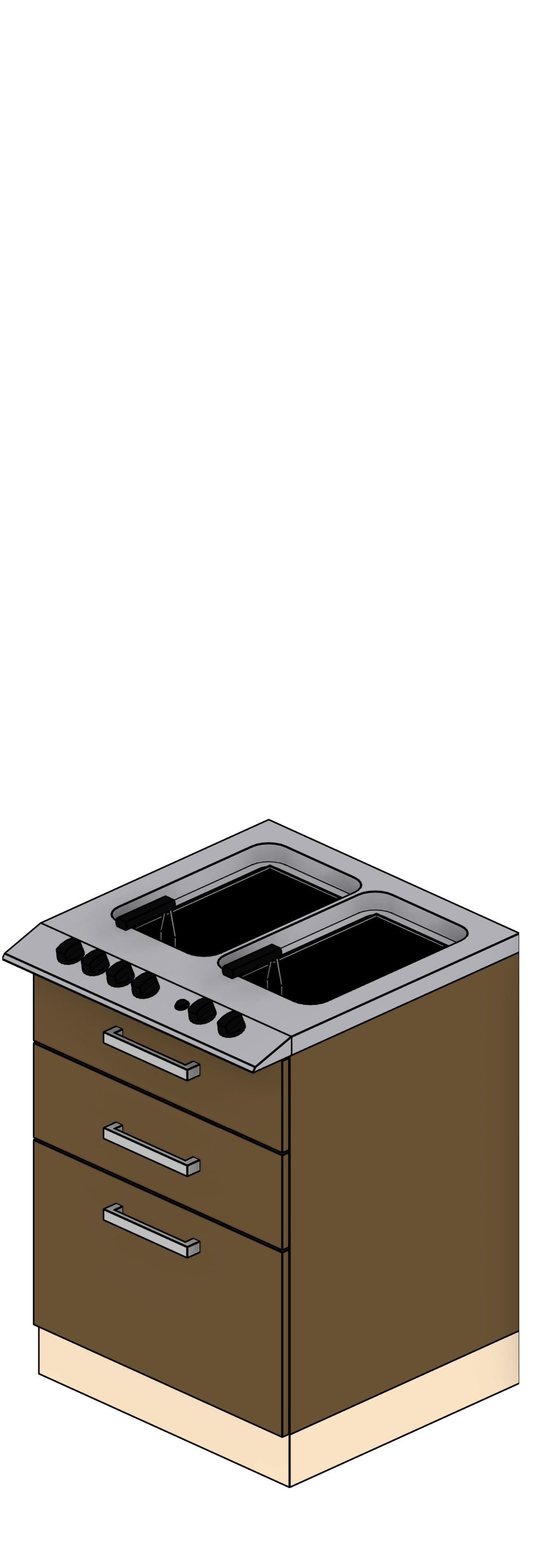 Kitchen Deep Fryer Revit family