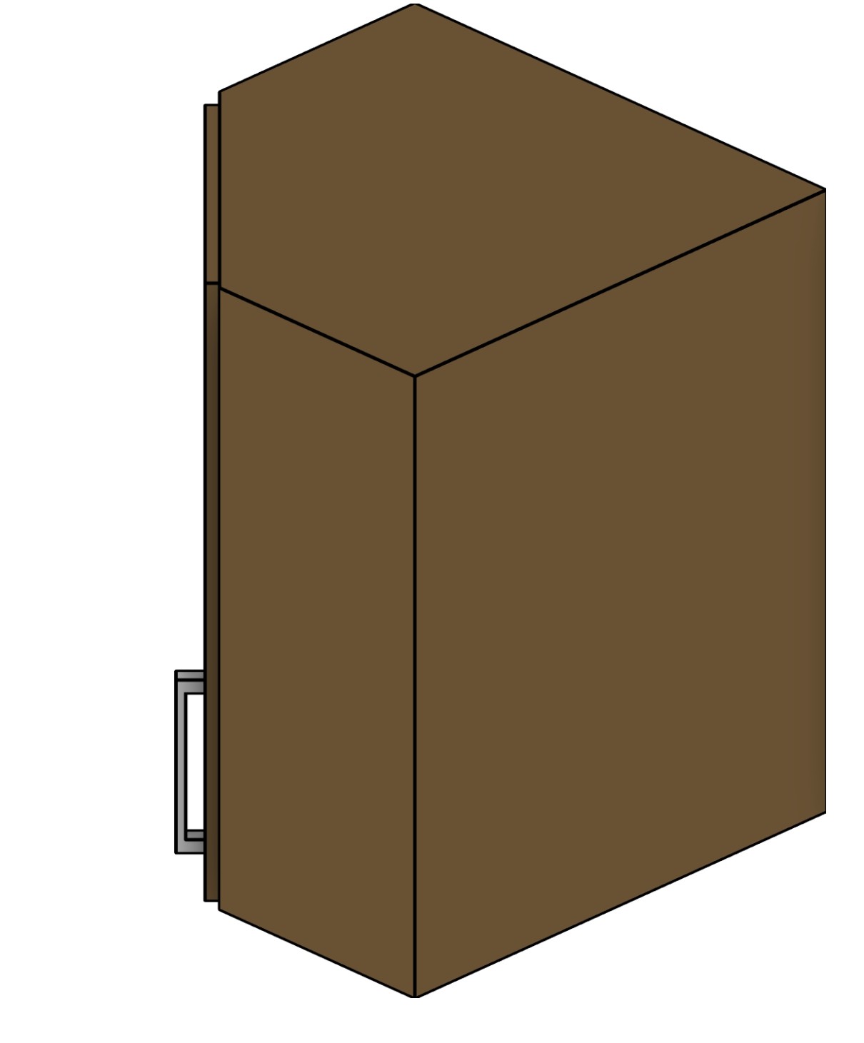 Kitchen Upper Corner Cabinet Revit family