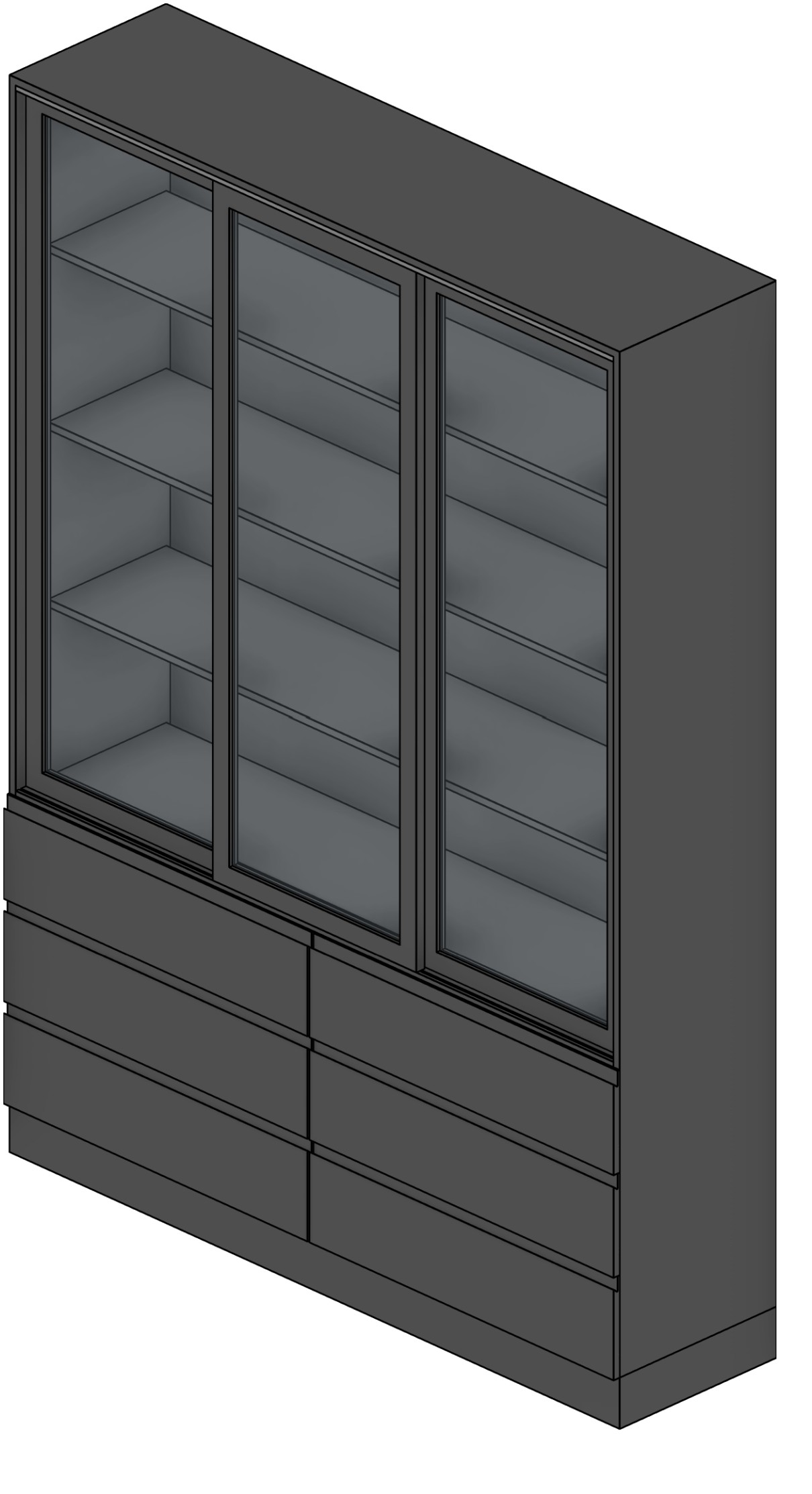 Shelving Unit for Dishes Revit family