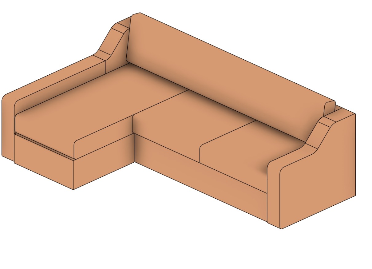 Sofa Corner Revit family