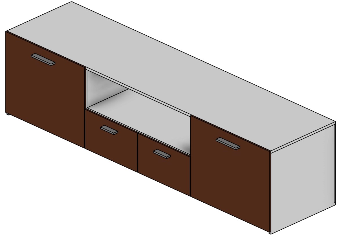 TV Cabinet Revit family
