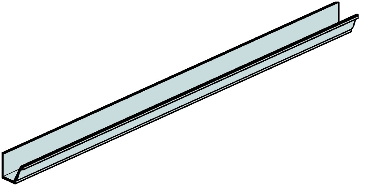 Gutter rectangular Revit family