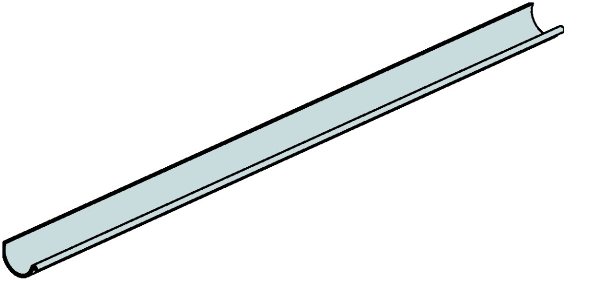 Gutter round Revit family