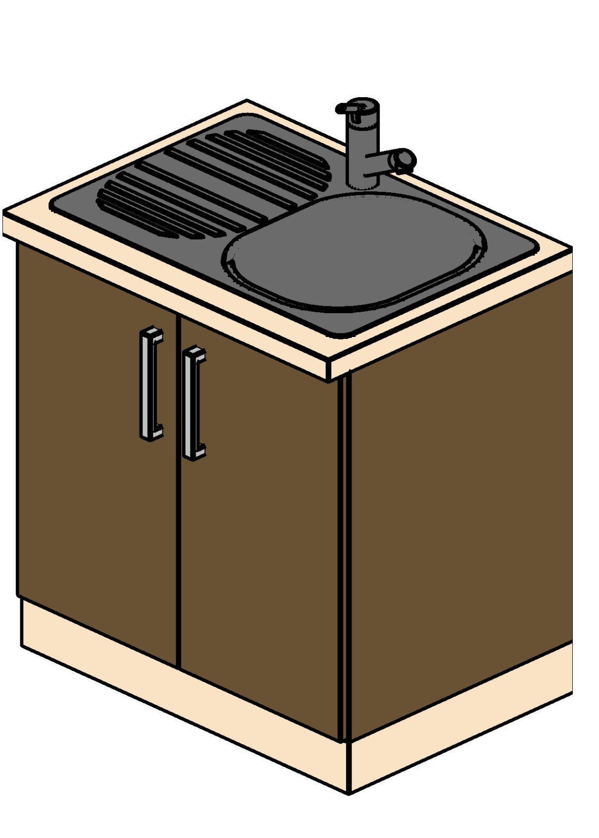 Kitchen sink Revit family