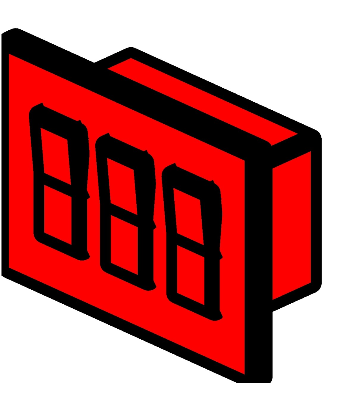 Light switch triple-pole Revit family