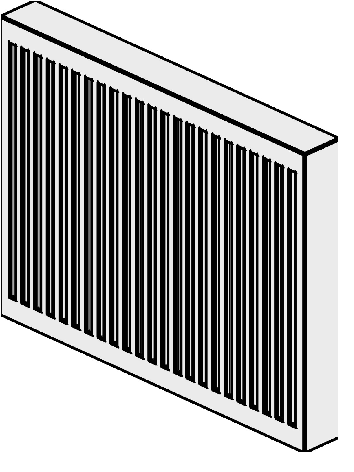 Radiator steel Revit family