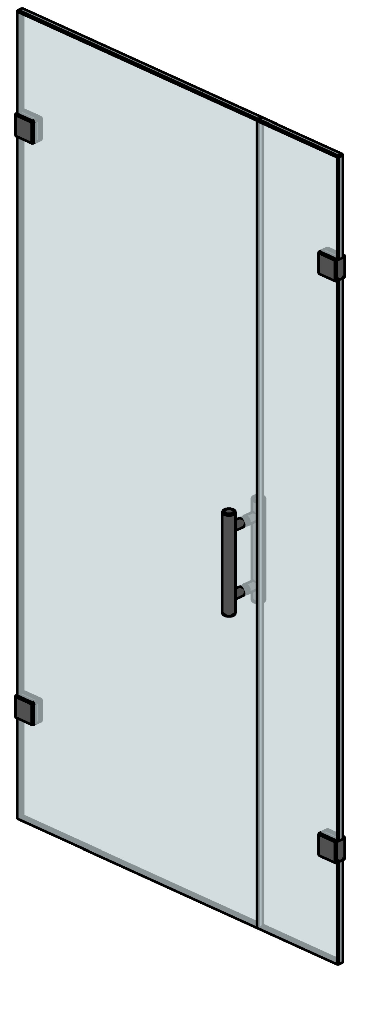 Shower glass Revit family