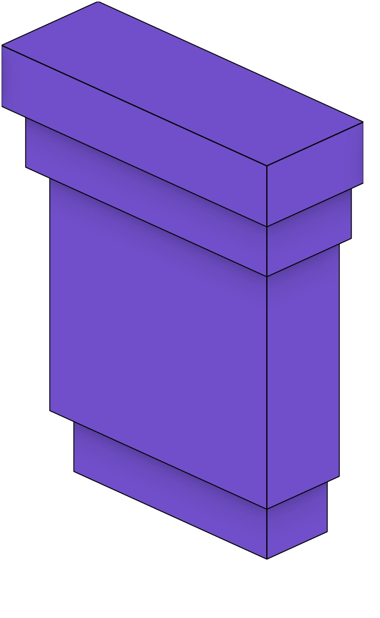 Architectural Top Cap over I-Shaped Trim Revit family