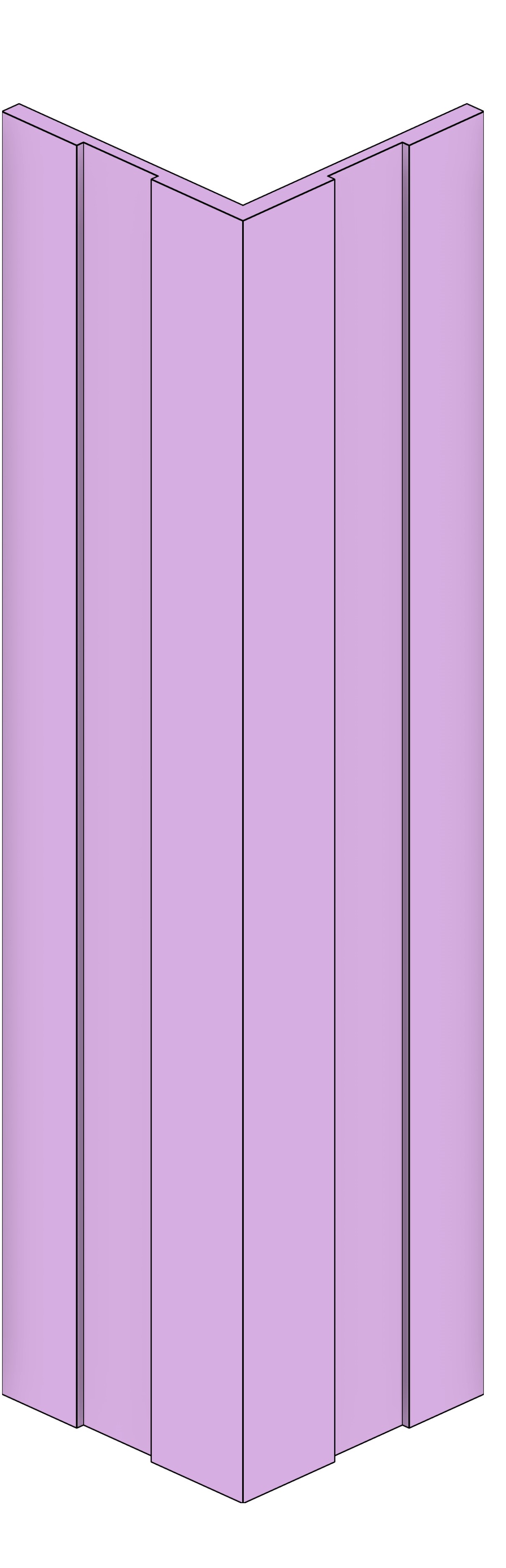 Architectural Trim L-Shaped Revit family