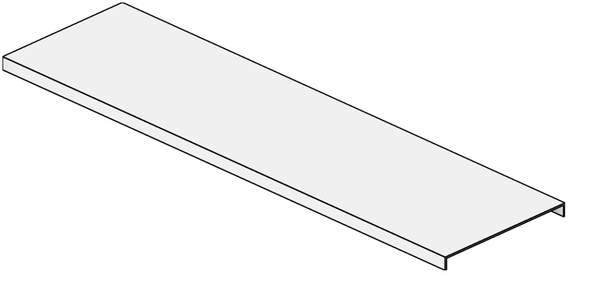 Parapet Coping Galvanized Sheet Revit family
