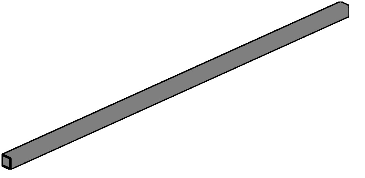 Rectangular and Square Hollow Sections Revit family