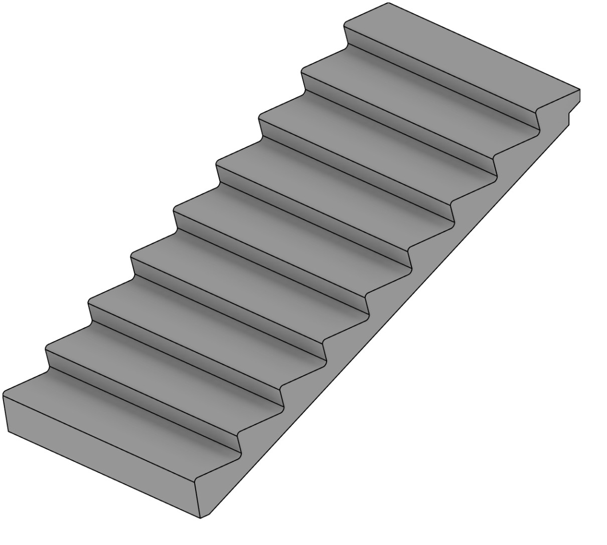 Stair Flight Revit family