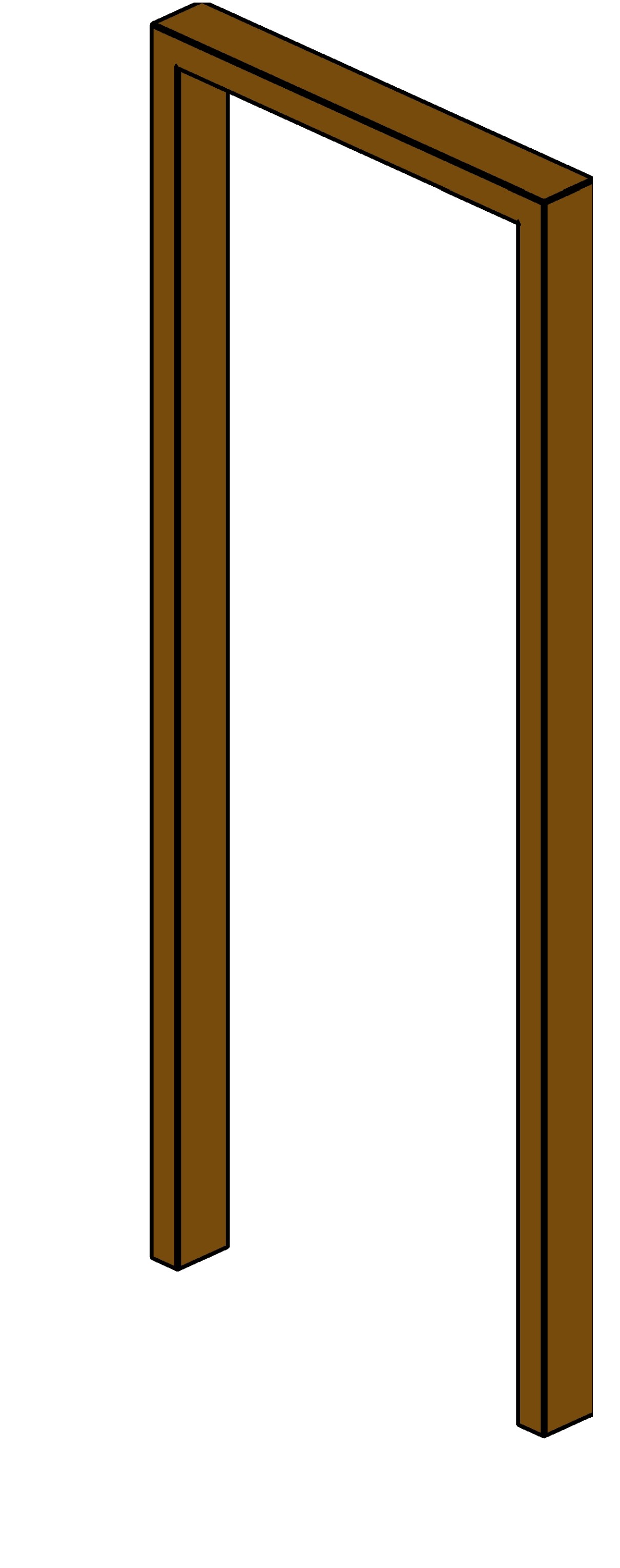 Structural frame, not cut Revit family
