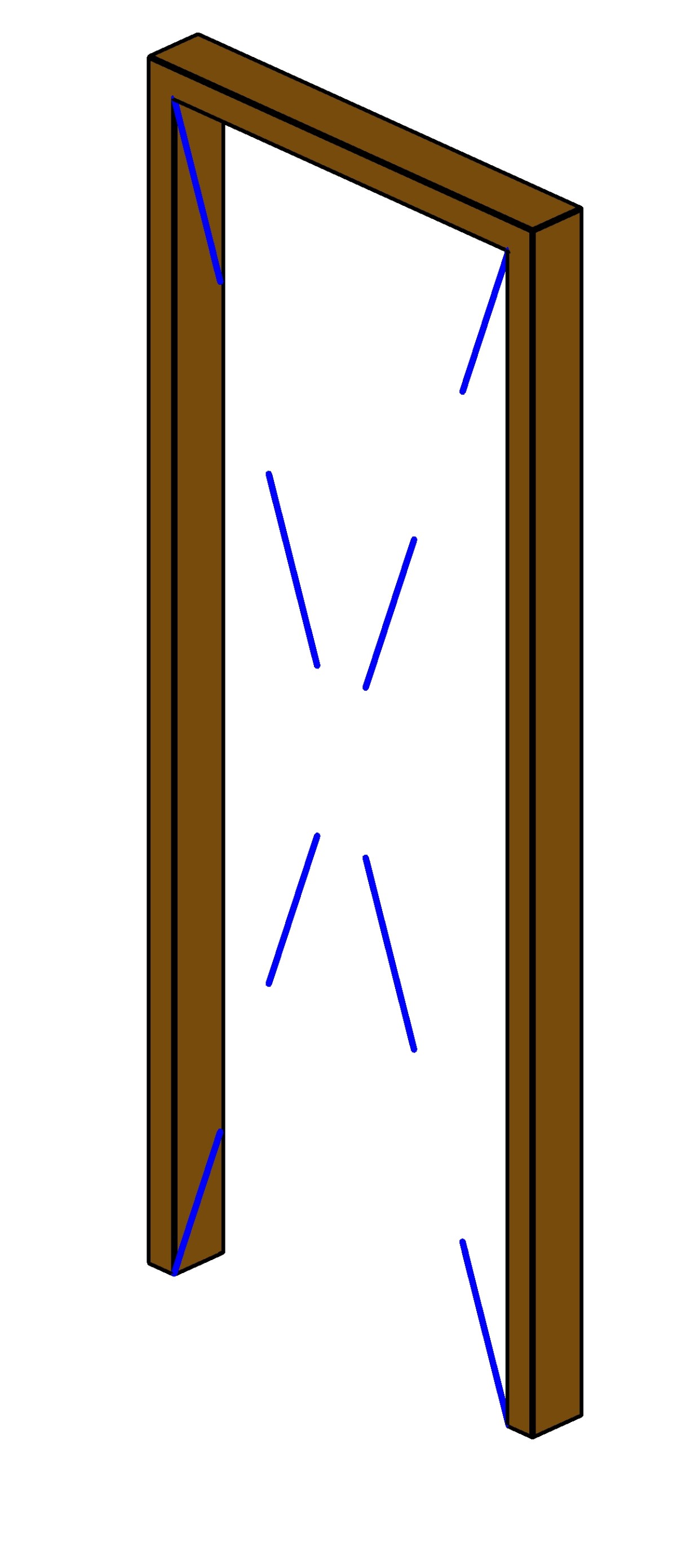 Structural frame Revit family