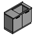 Base - Double Door for sink