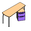 Desk w Drawers
