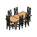 Table - Dining w chairs (2)