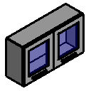 Upper Cabinet - 2 Doors with Glass