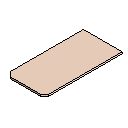 Worktop w Chamfered End