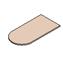 Worktop w Curved End
