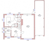 Private house. floor plan.