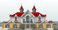 Revit model of railway station