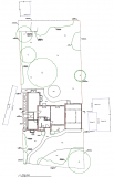 Private house. Site plan without levels.