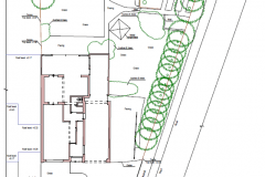 Private house. Site plan without levels.