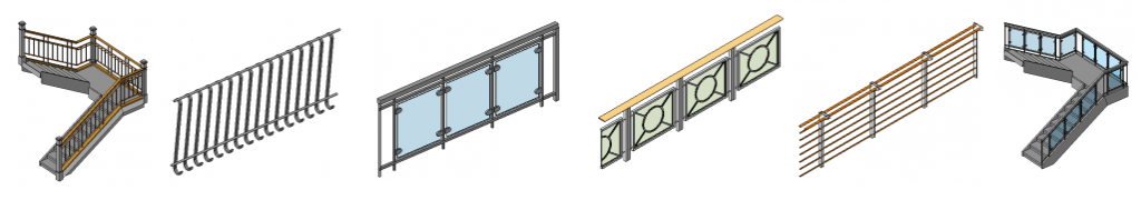 Revit railing and fence families download